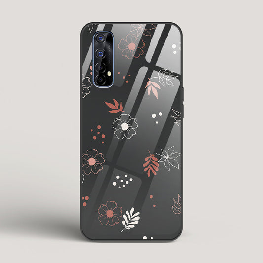 Boho Floral Midnight - Realme 7 Glass Case