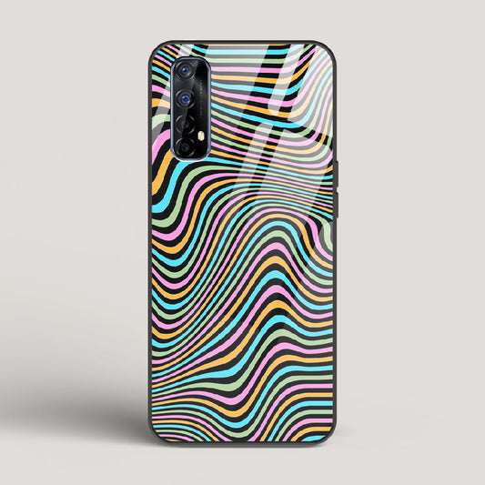 Color Lines - Realme 7 Glass Case