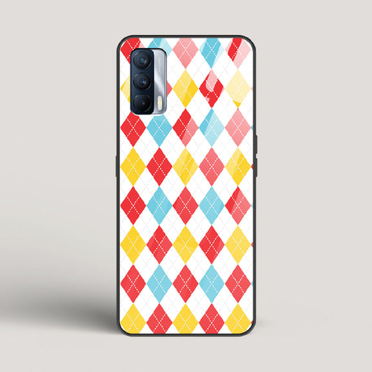 Argyle Checks - Realme X7 Glass Case