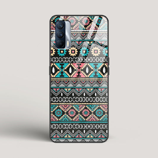 Triable pattern 03 - Realme X7 Glass Case