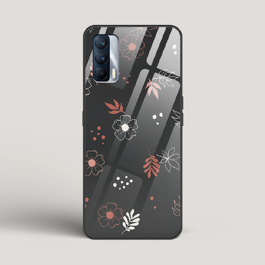 Boho Floral Midnight - Realme X7 Glass Case