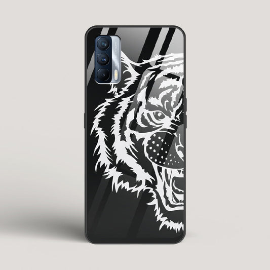 Tiger silhouette - Realme X7 Glass Case