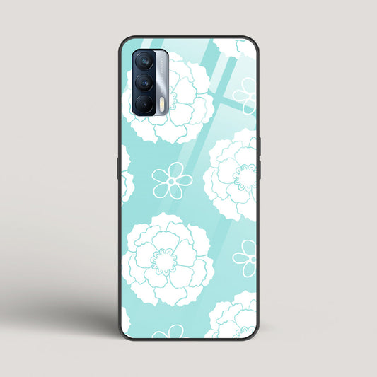 Peony Pattern - Realme X7 Glass Gripper Case