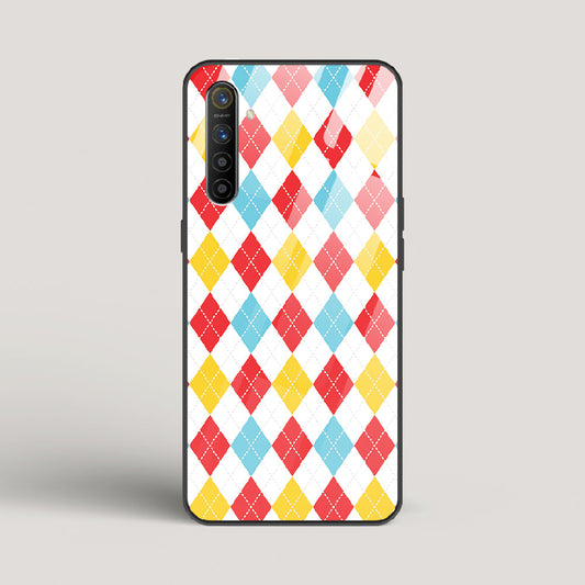 Argyle Checks - Realme XT Glass Case