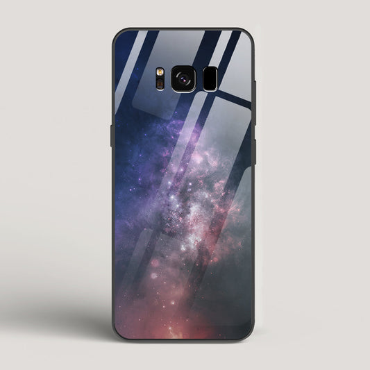 Black And Blue Nebula - Samsung Galaxy S8 Glass Case