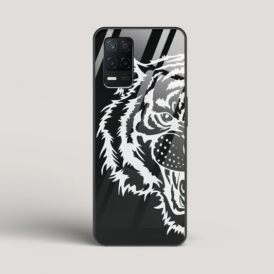 Tiger silhouette - Realme Narzo 30 5G Glass Case