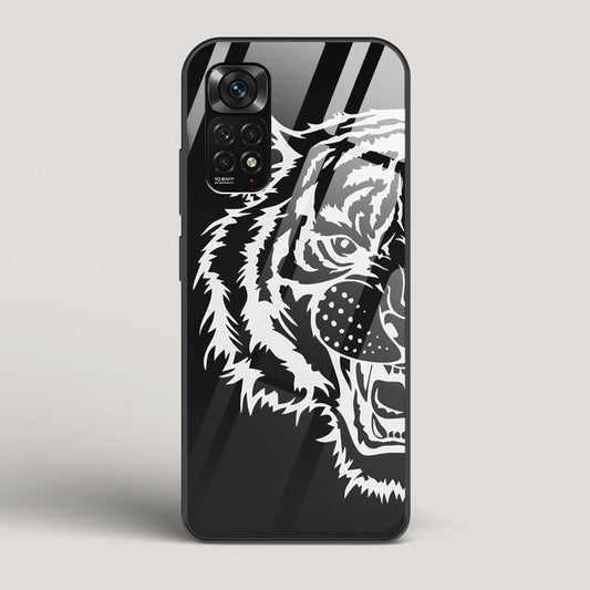 Tiger silhouette - Redmi Note 11S Glass Case