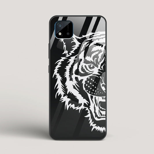 Tiger silhouette - Realme C20 Glass Case