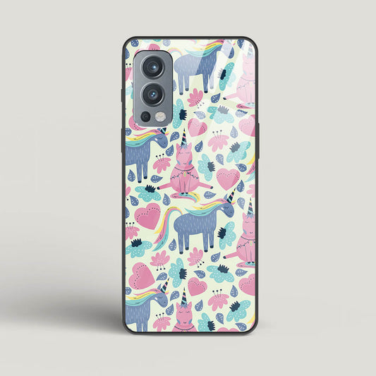 Unicorn Love - Oneplus Nord 2 Glass Gripper Case