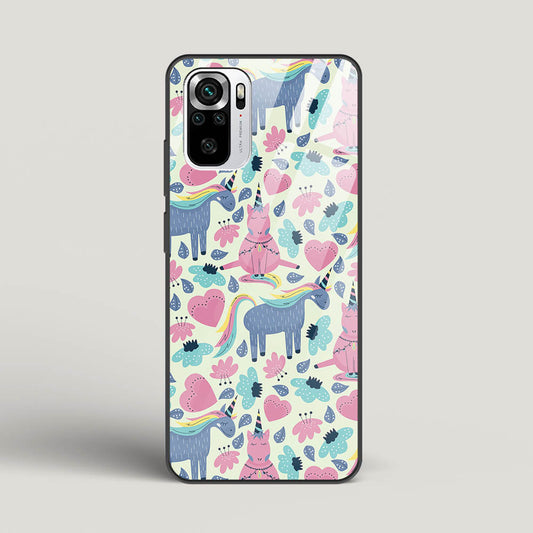 Unicorn Love - Redmi Note 10S Glass Gripper Case