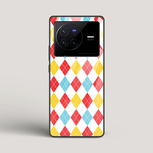 Argyle Checks - vivo X80 Glass Case