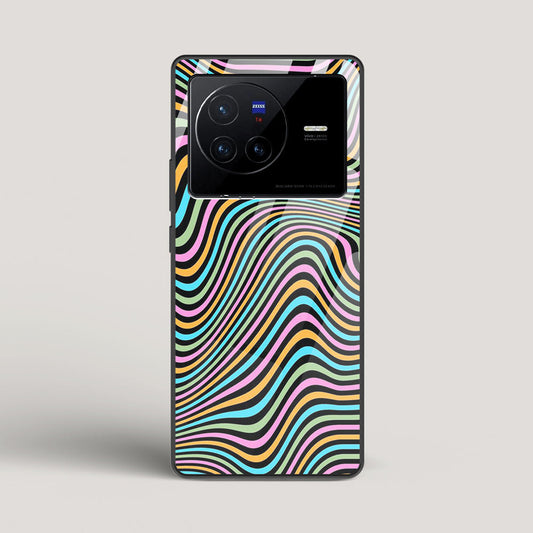 Color Lines - vivo X80 Glass Case