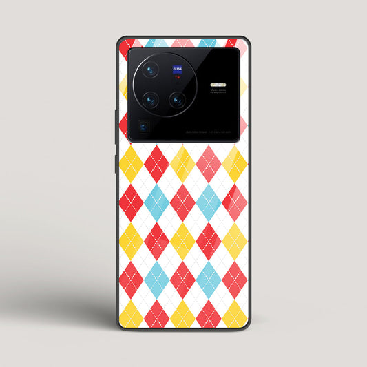 Argyle Checks - vivo X80 Pro Glass Case