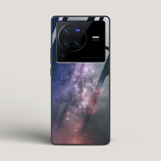 Black And Blue Nebula - vivo X80 Pro Glass Case