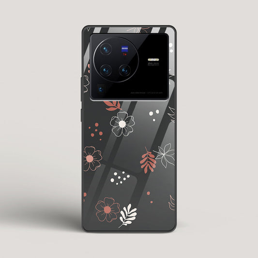 Boho Floral Midnight - vivo X80 Pro Glass Case