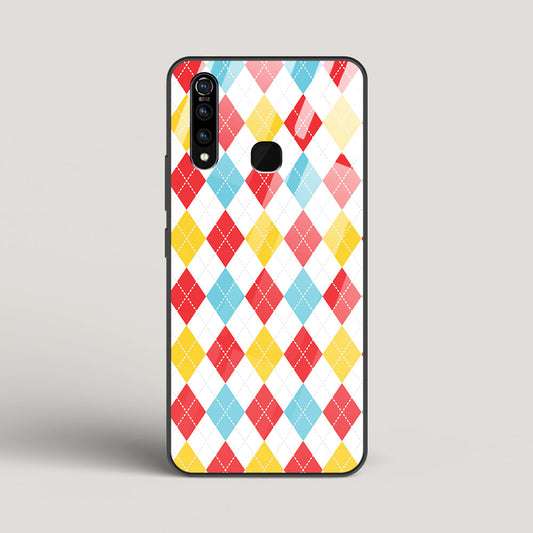 Argyle Checks - vivo Z1Pro Glass Case