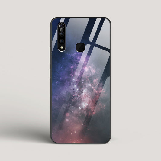 Black And Blue Nebula - vivo Z1Pro Glass Case