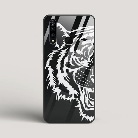 Tiger silhouette - vivo Z1Pro Glass Case